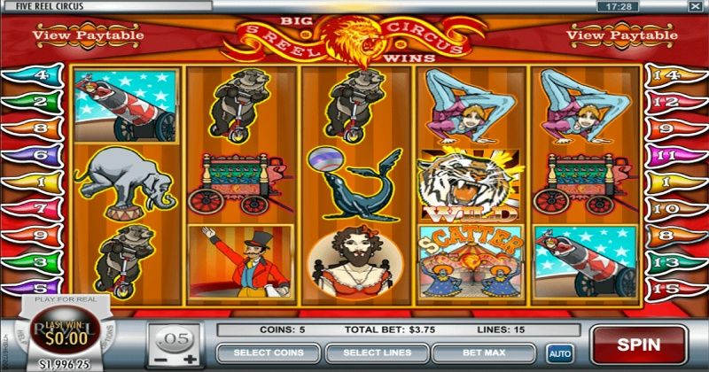 Play in 5 Reel Circus Slot Online from Rival Gaming for free now | www.lifeblob.com