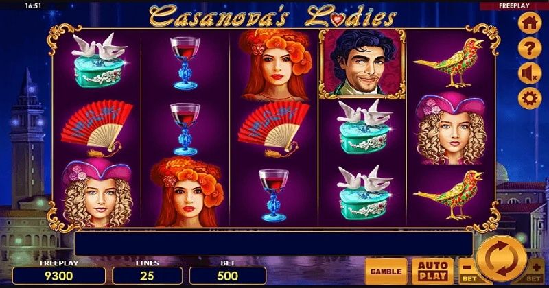 Play in Casanova’s Ladies Slot Online from Amatic for free now | www.lifeblob.com