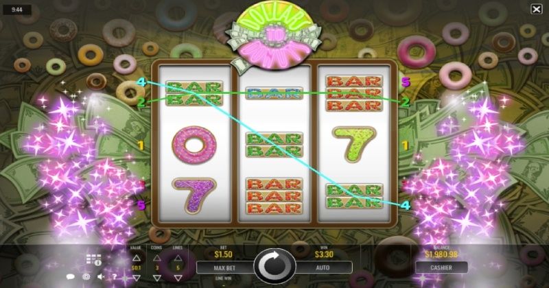 Play in Dollars to Donuts Slot Online from Rival Gaming for free now | www.lifeblob.com